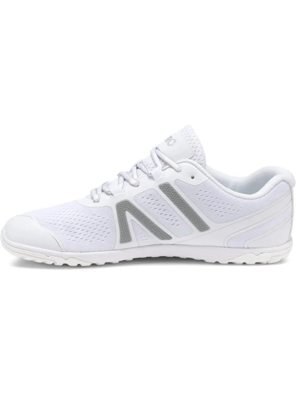 Xero Men's White Rubber Lightweight Lace Up Running Comfortable Athletic Shoes